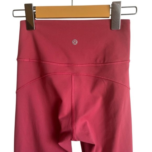 Lululemon In Movement Crop *Everlux 19" Size 4 Vintage Rose - Picture 6 of 9